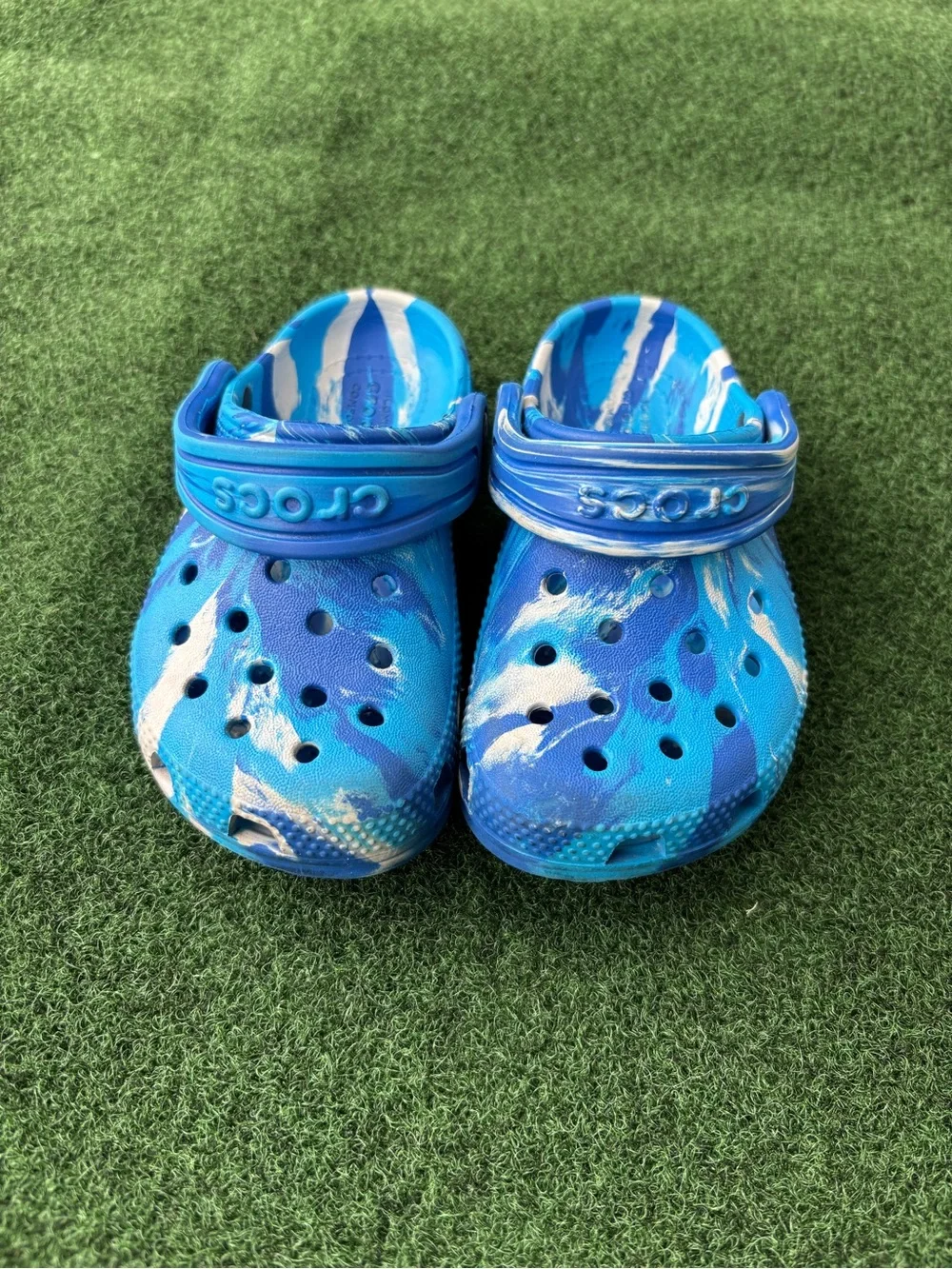 Crocs Kids Classic Clog - Blue Swirl